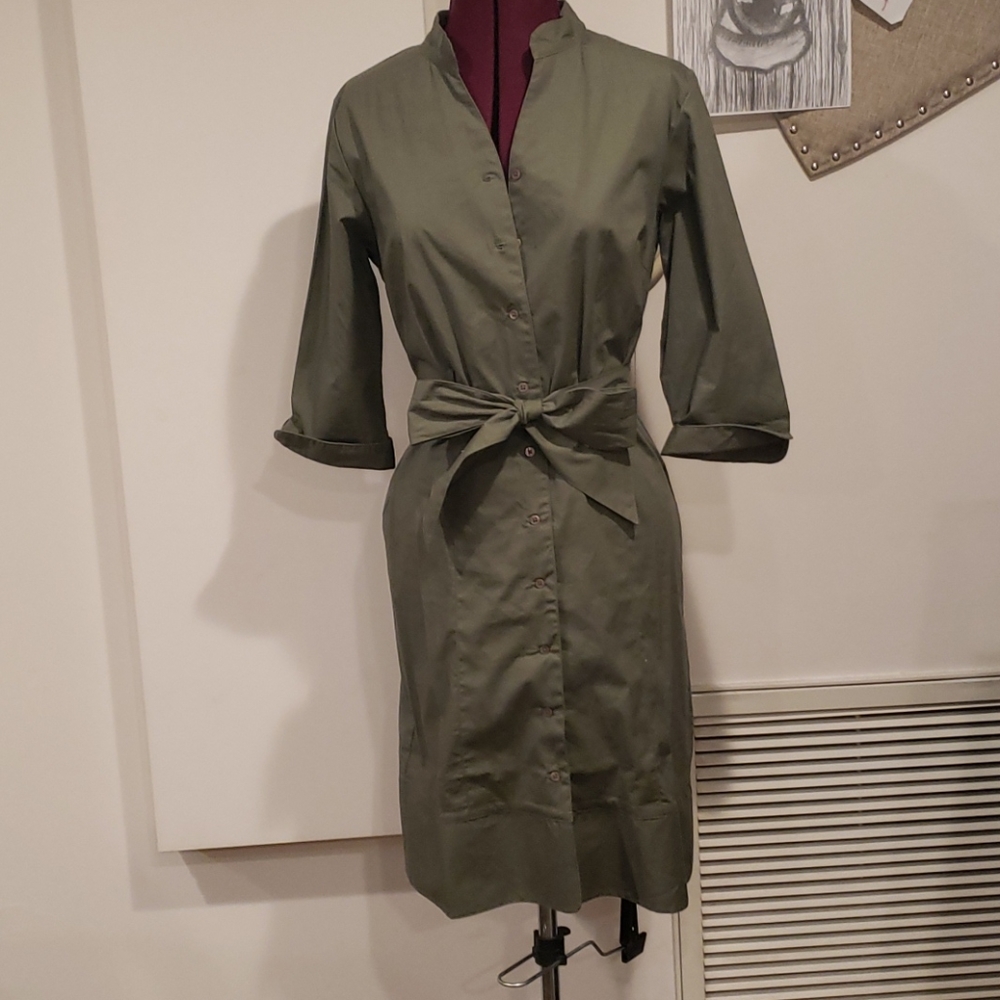 Olive Green Dress